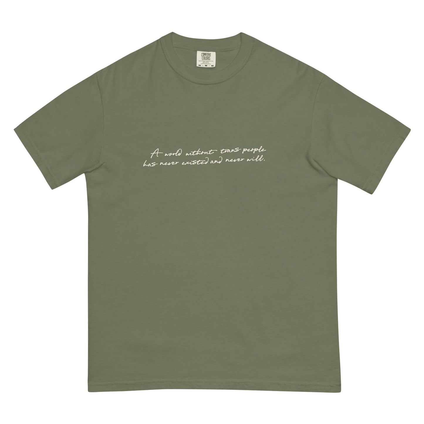A World Without... Cursive Boxy Tee - FLAVNT