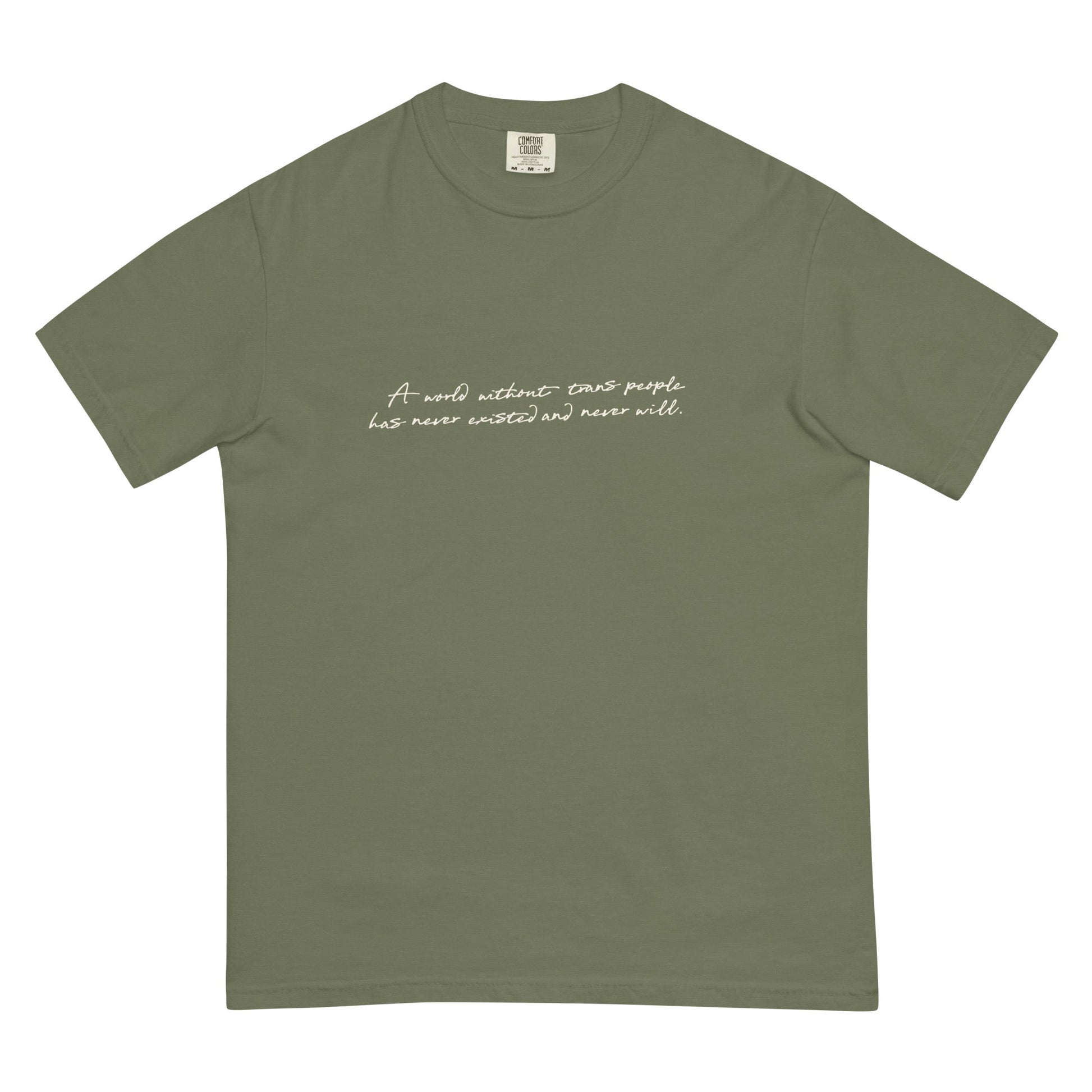 A World Without... Cursive Boxy Tee - FLAVNT