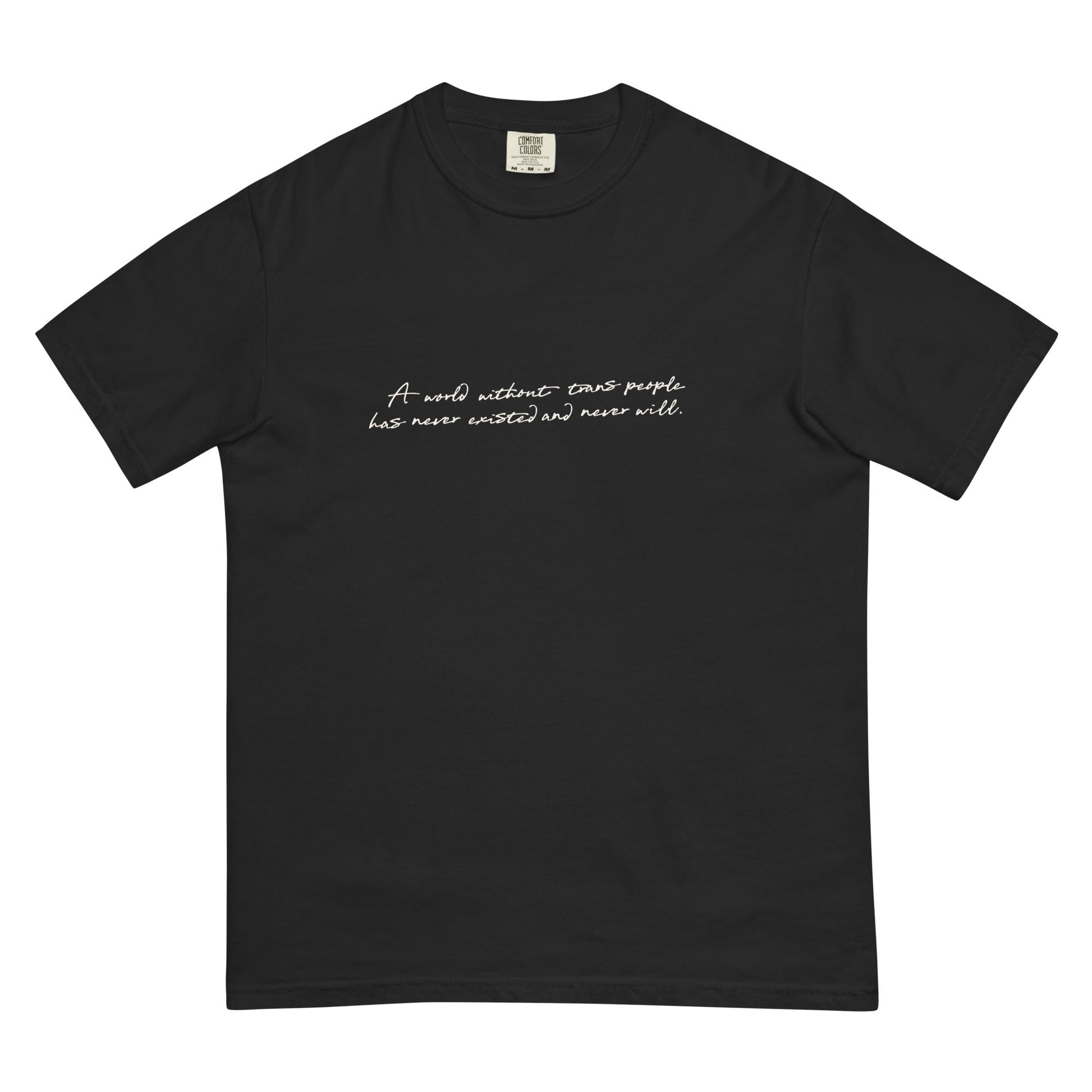A World Without... Cursive Boxy Tee - FLAVNT