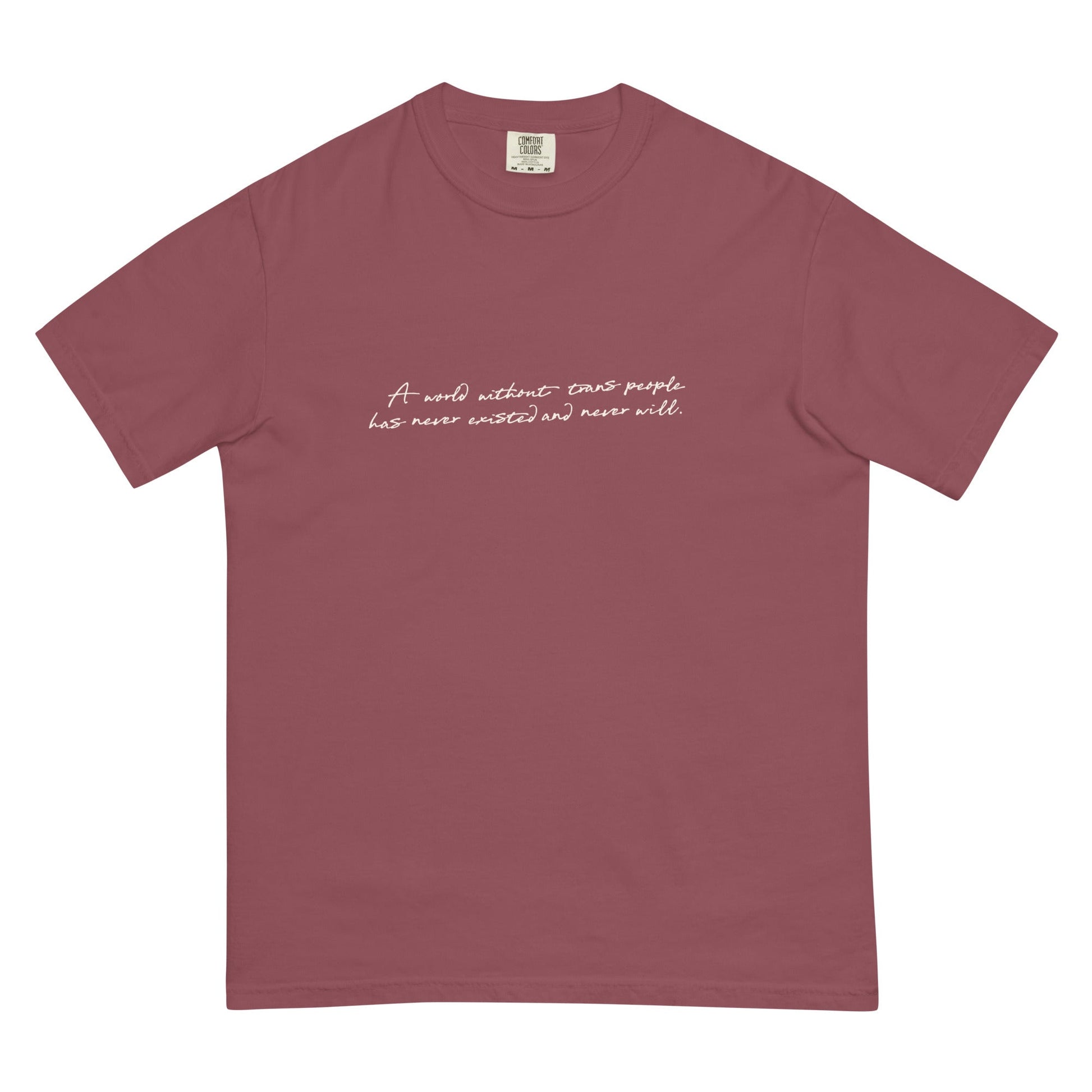 A World Without... Cursive Boxy Tee - FLAVNT