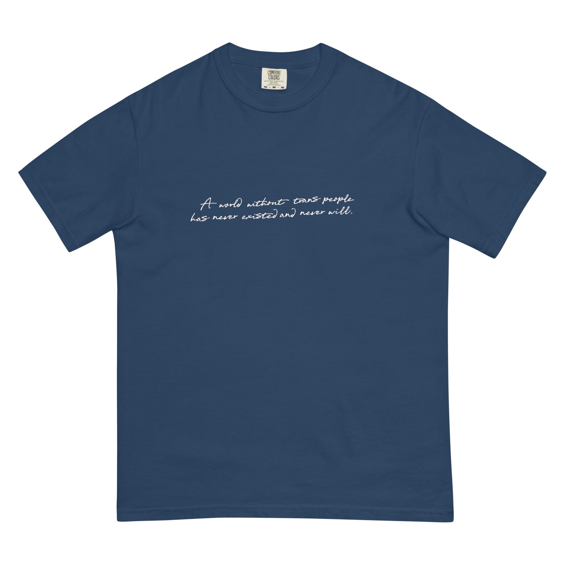 A World Without... Cursive Boxy Tee - FLAVNT