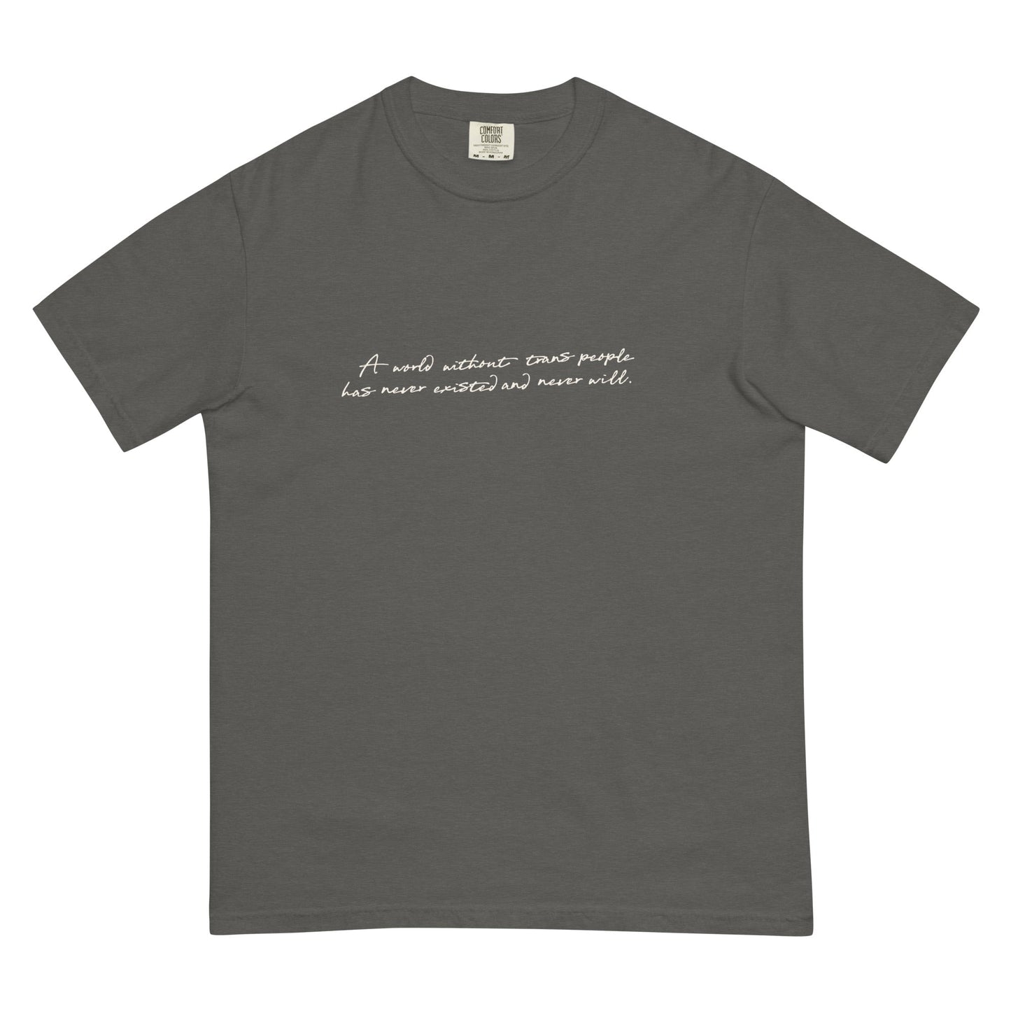 A World Without... Cursive Boxy Tee - FLAVNT