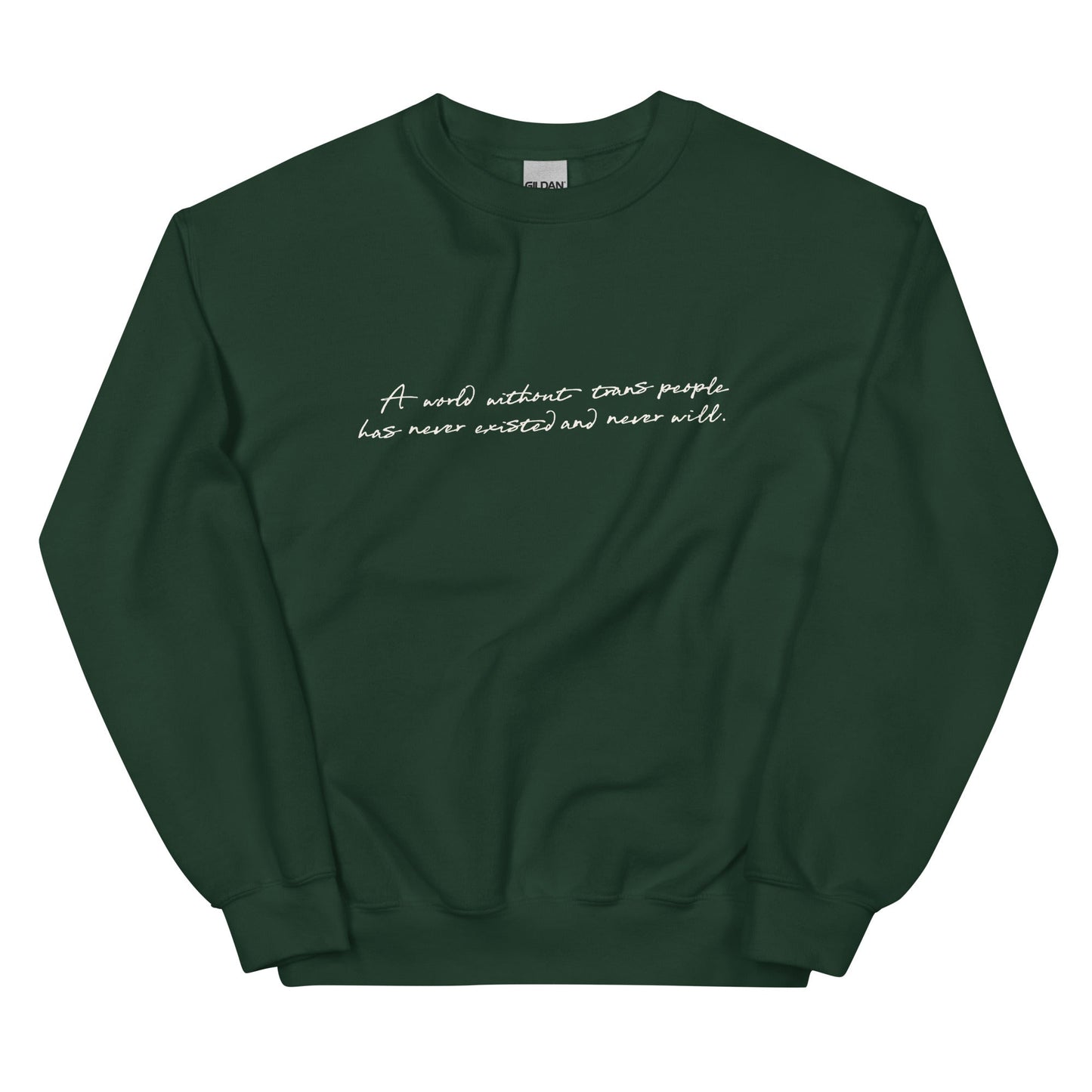 A World Without... Cursive Crewneck - FLAVNT