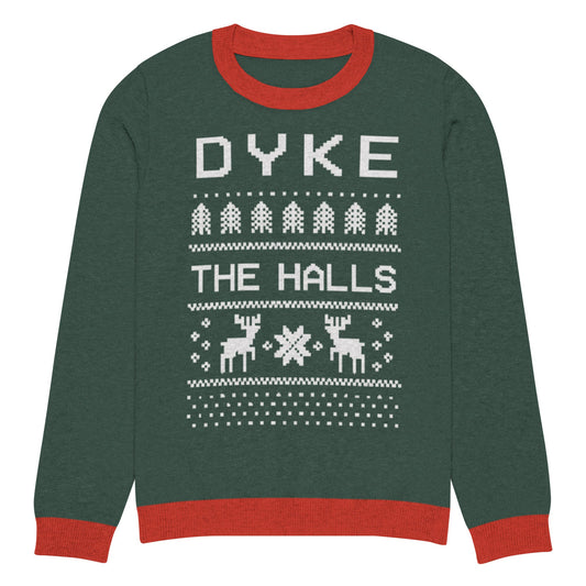 Dyke the Halls Knitted crew neck sweater - FLAVNT