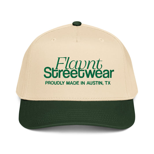 FLAVNT Streetwear 2024 Logo 5 Panel Hat - FLAVNT