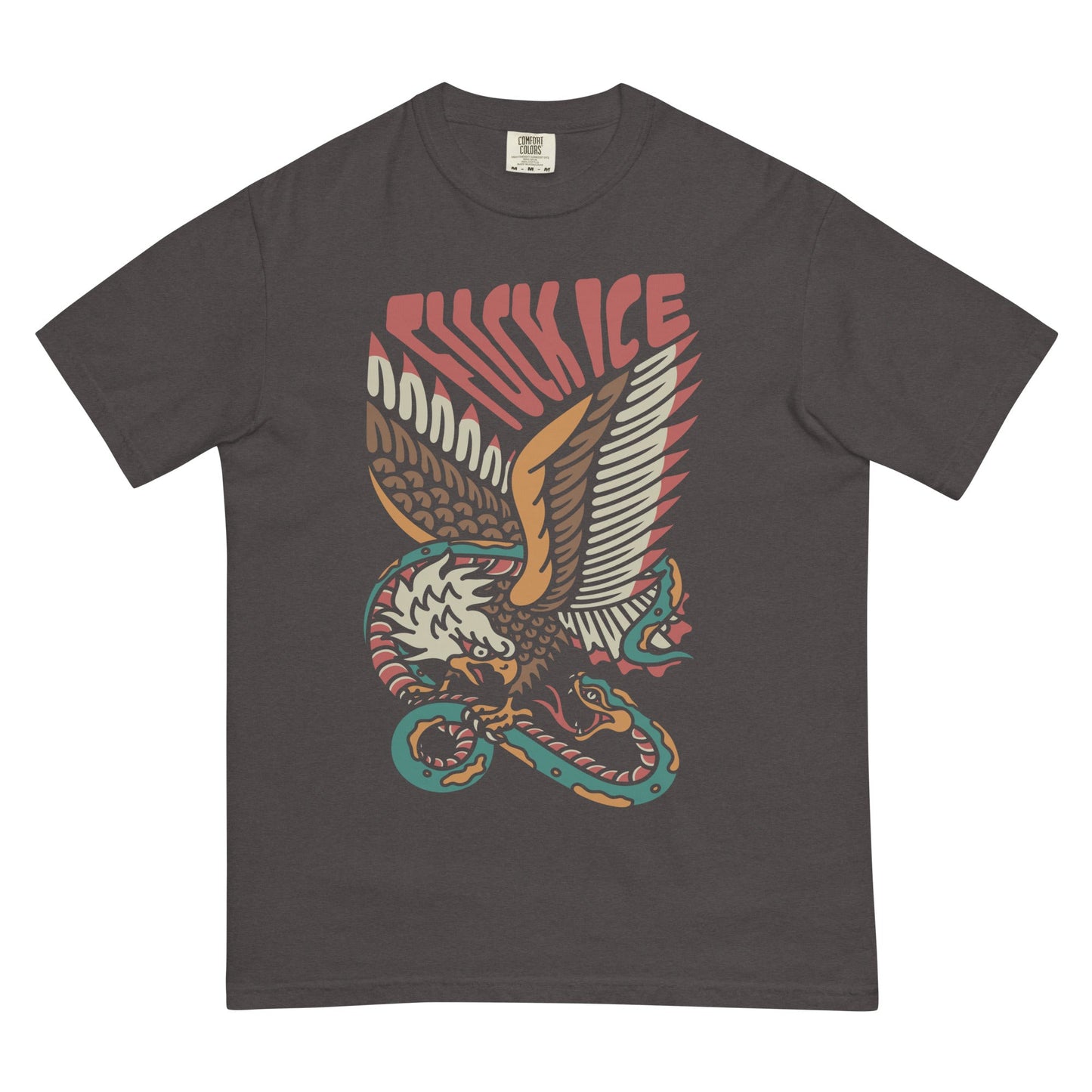 FUCK ICE Snake heavyweight t-shirt - FLAVNT