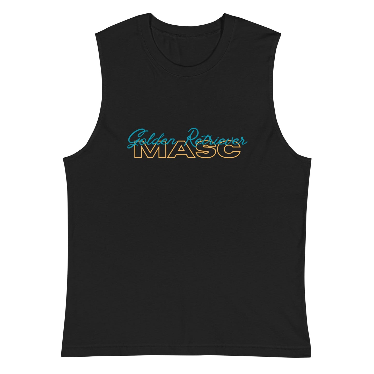 Golden Retriever Masc Muscle Shirt - FLAVNT