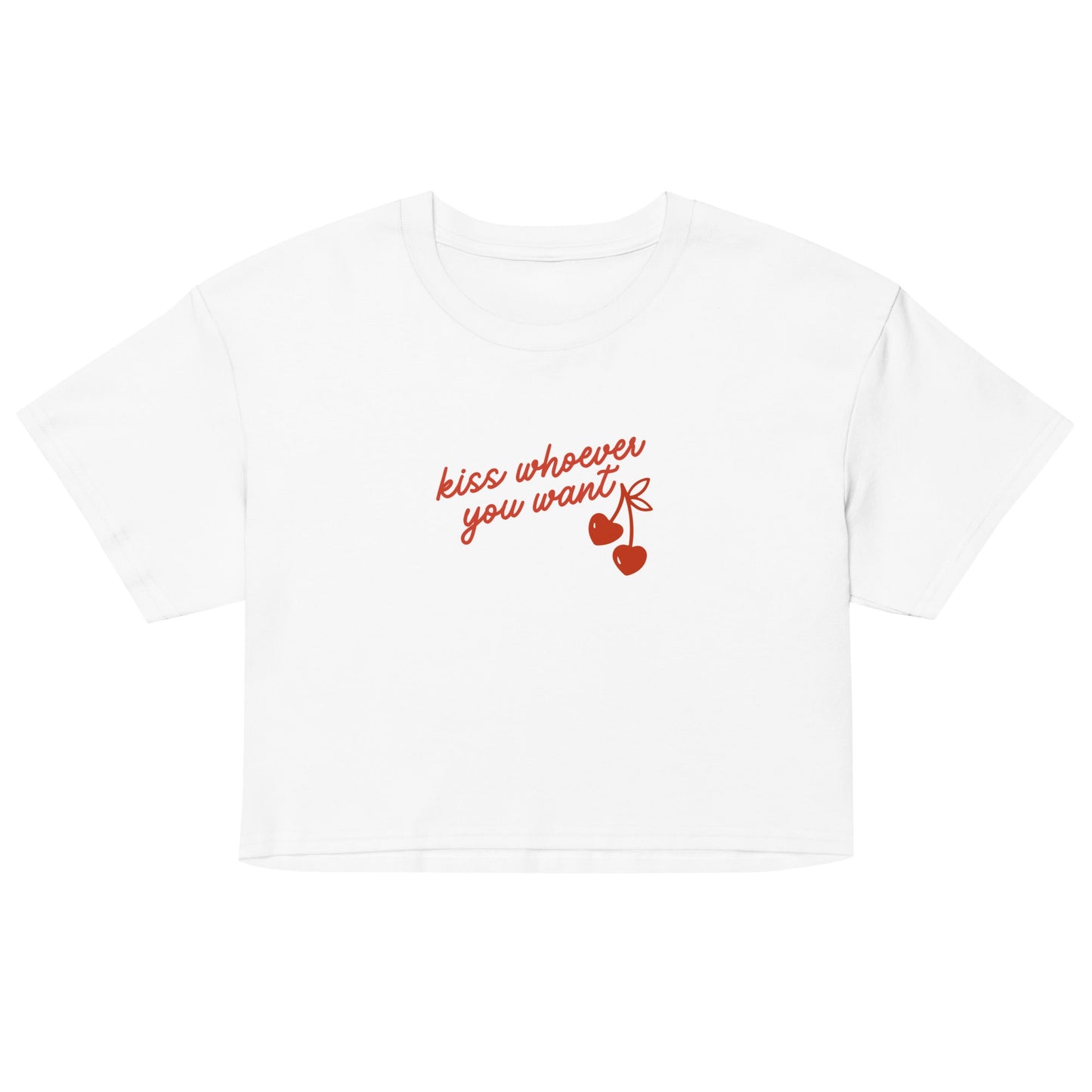 Kiss Whoever You Want crop top - FLAVNT