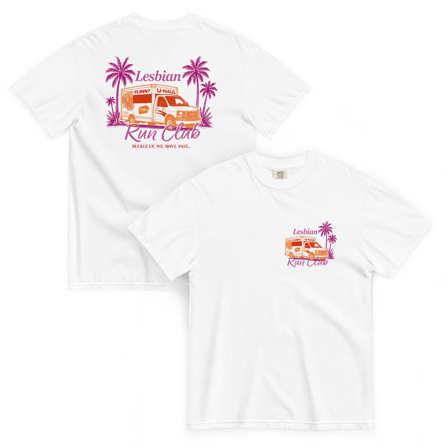Lesbian Run Club Boxy tee - FLAVNT