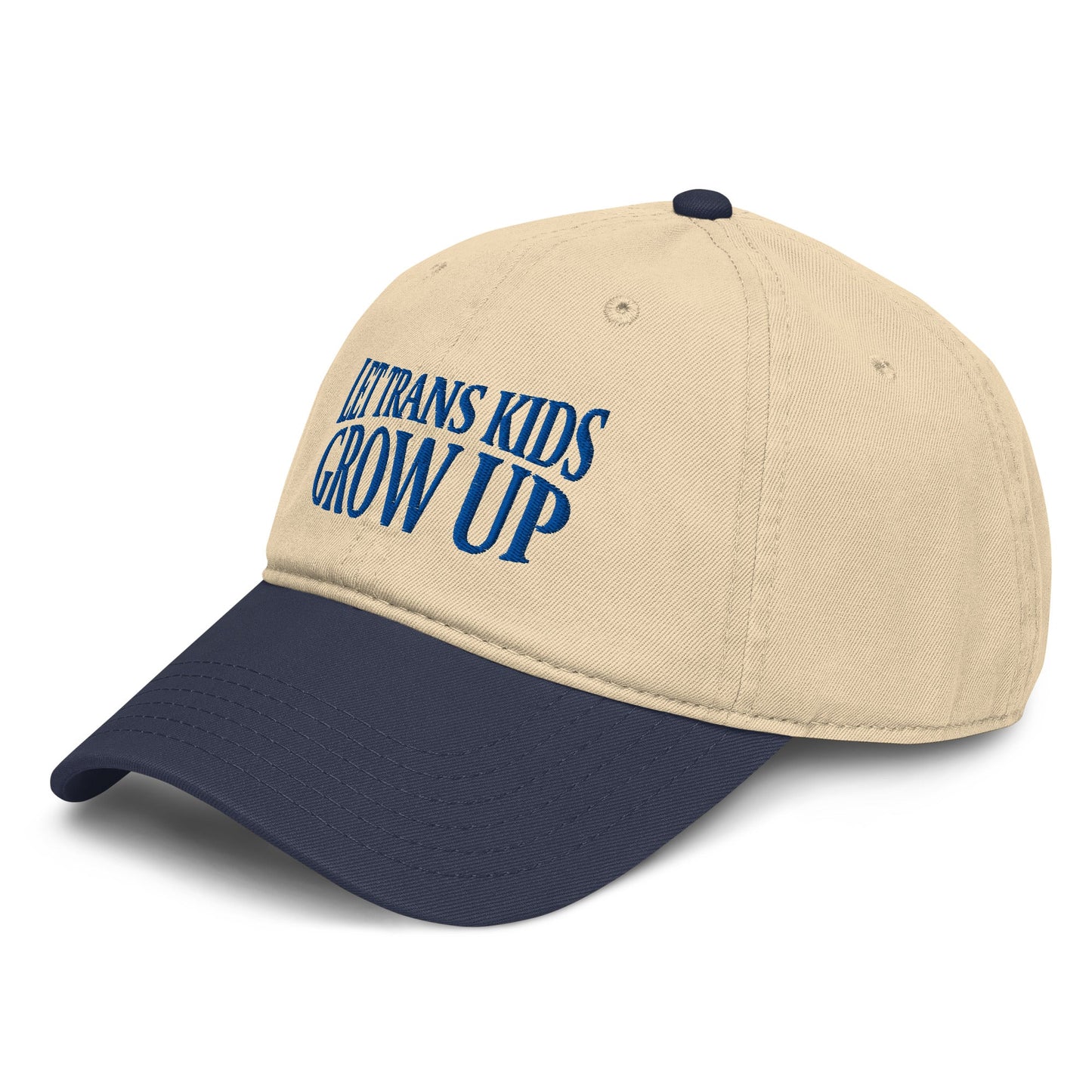 Let Trans Kids Grow Up Garment Baseball Hat - FLAVNT