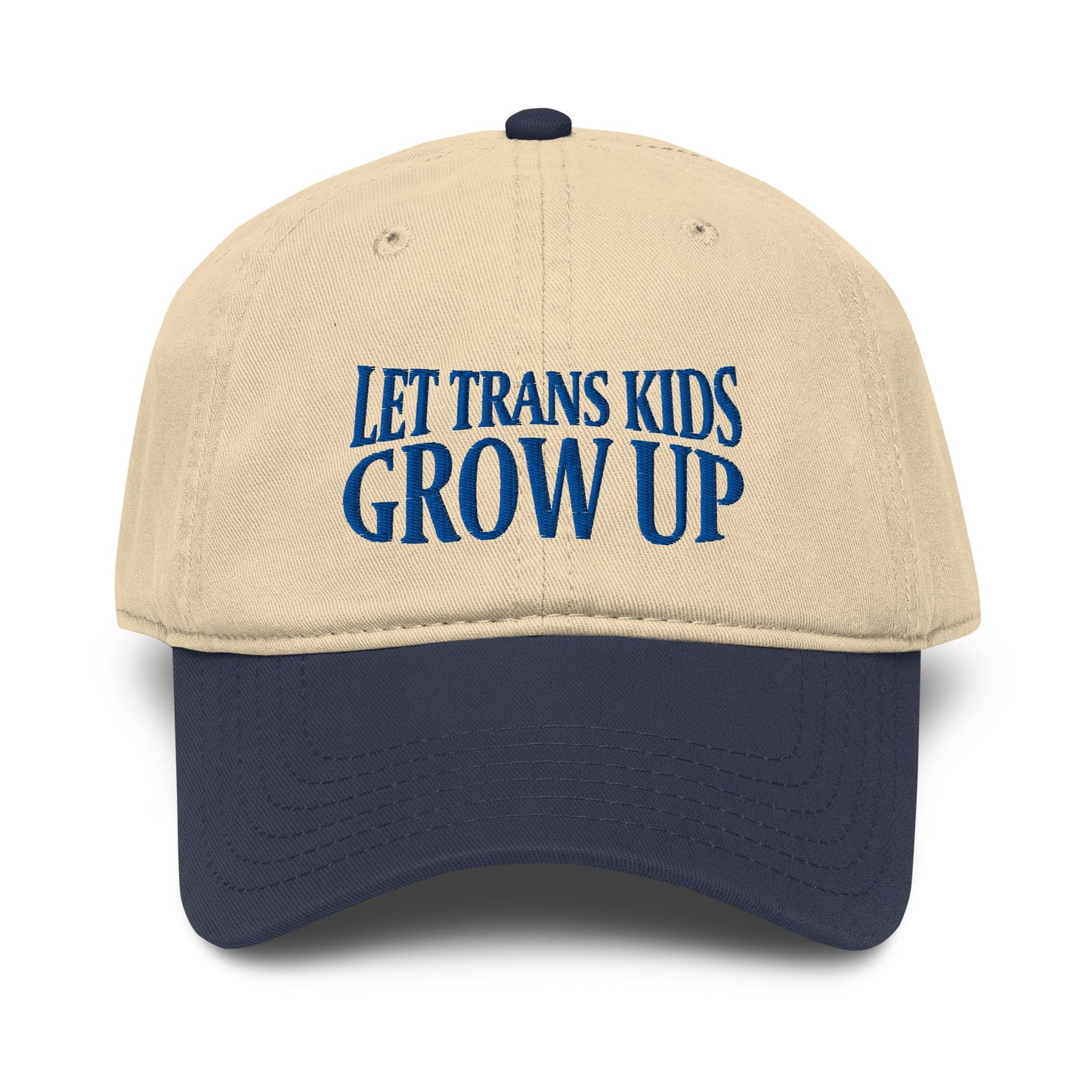 Let Trans Kids Grow Up Garment Baseball Hat - FLAVNT