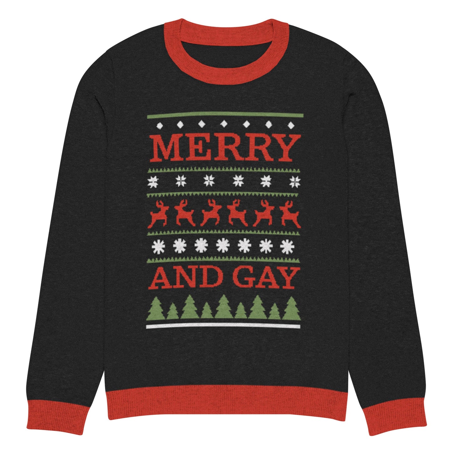 Merry and Gay Knitted crew neck sweater - FLAVNT