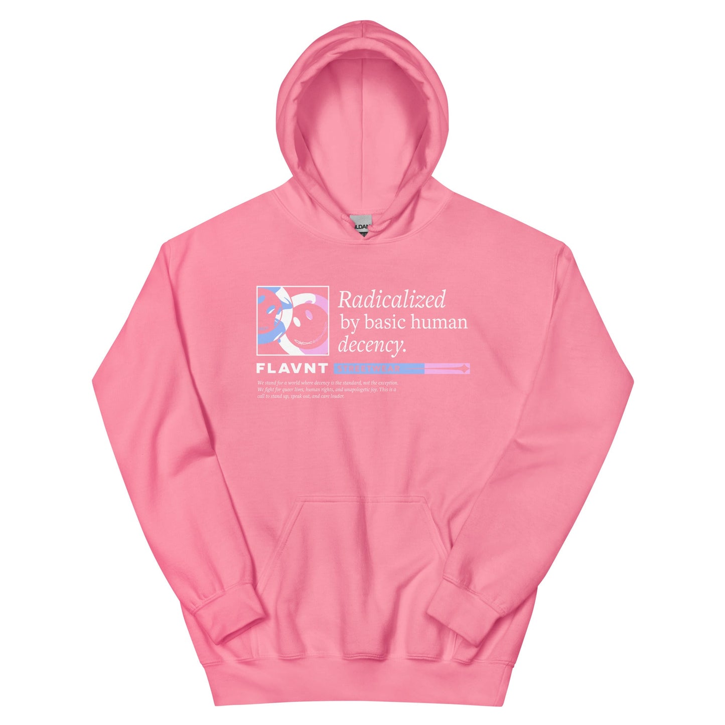 Radicalized by Basic Human Decency Hoodie - FLAVNT