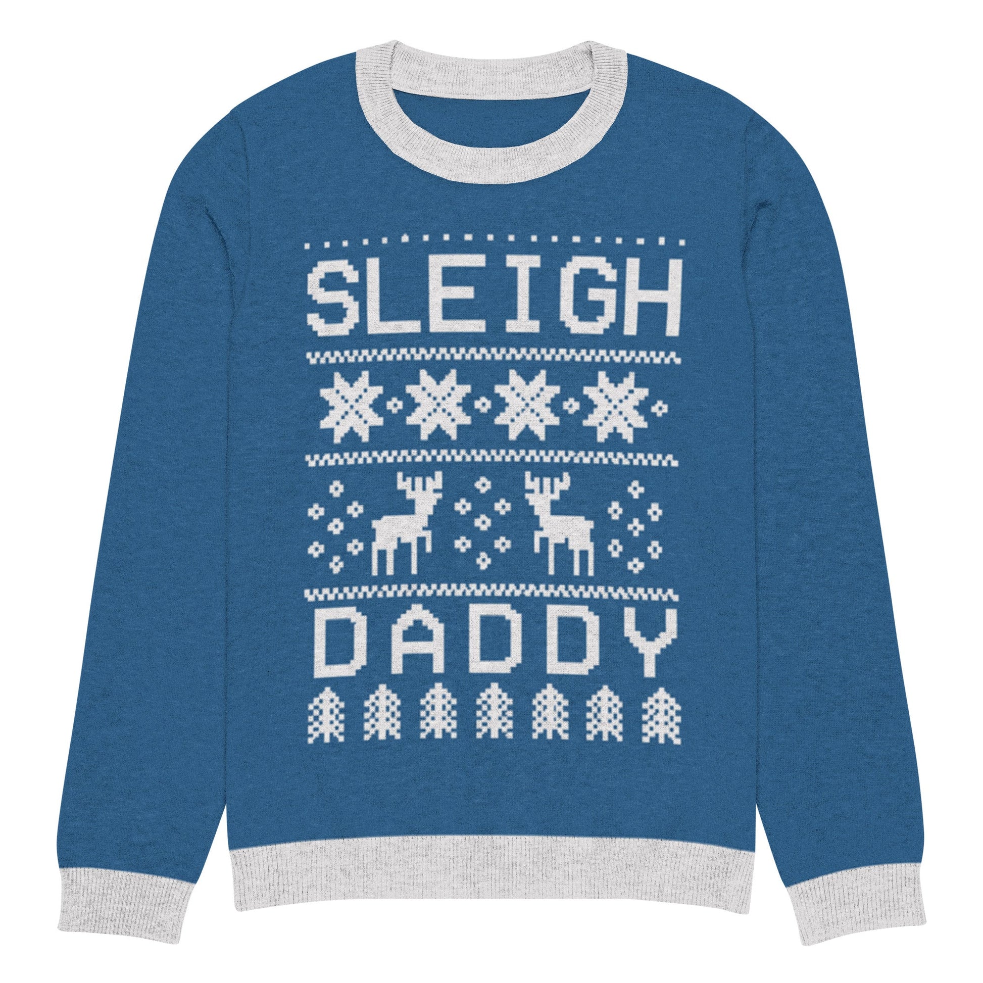 Sleigh Daddy Knitted crew neck sweater - FLAVNT