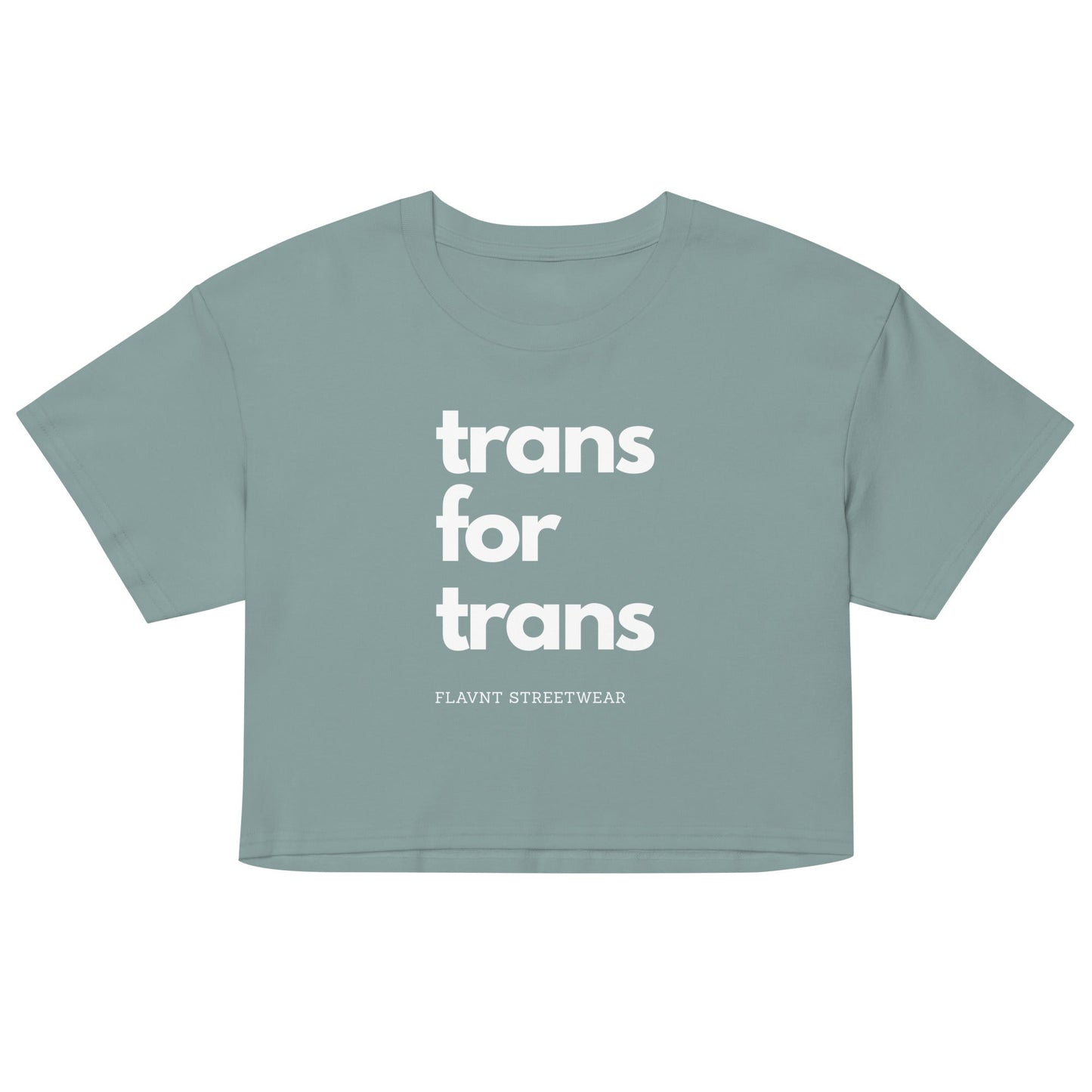 Trans for Trans crop top - FLAVNT
