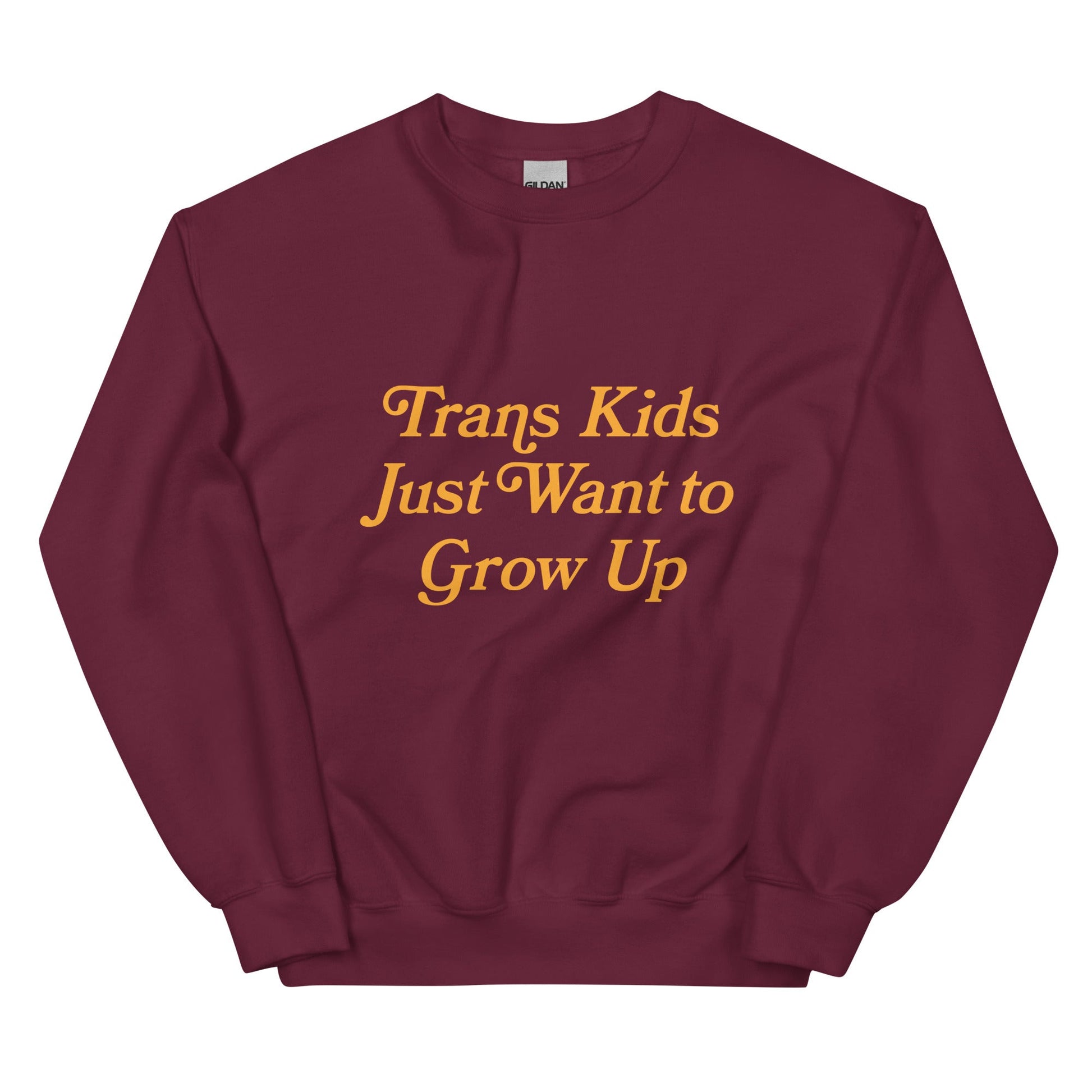 Trans Kids Just Want to Grow Up Crewneck - FLAVNT