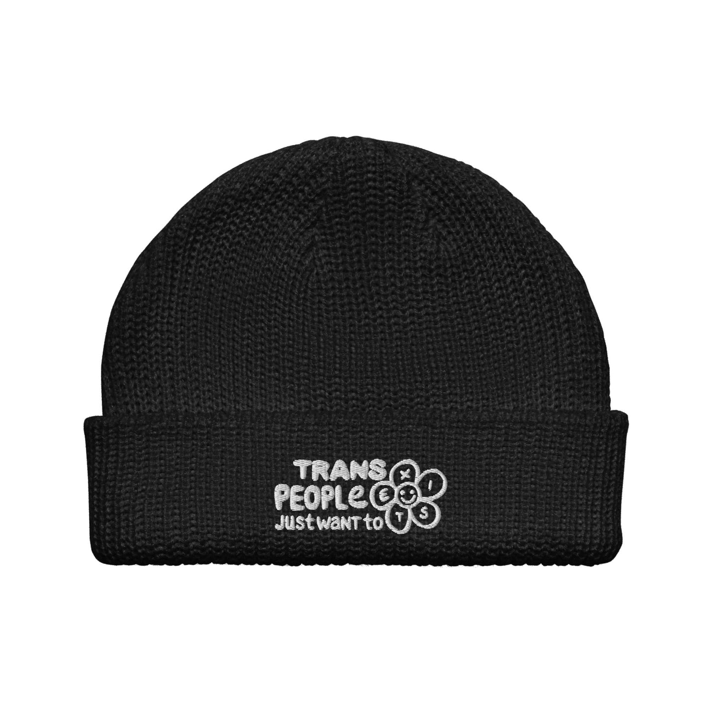 Trans People Just Want to Exist Fisherman beanie - FLAVNT