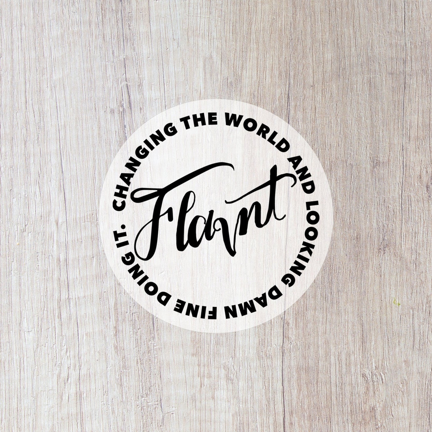 Flavnt Motto Clear Sticker - FLAVNT