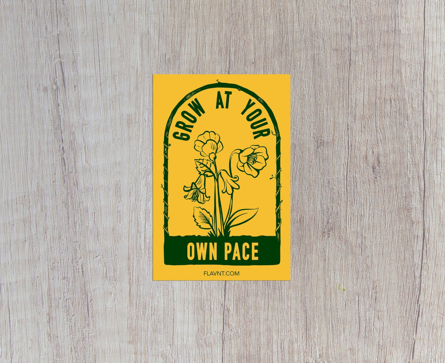 Grow at Your Own Pace Sticker - FLAVNT