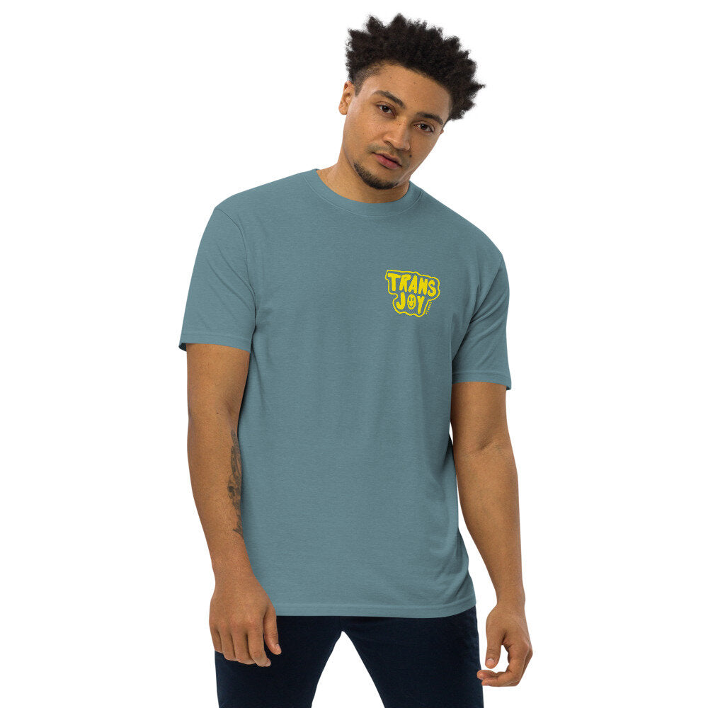 Trans Joy Yellow Print T-Shirt