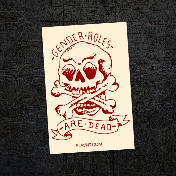 New Gender Roles Are Dead Sticker - FLAVNT