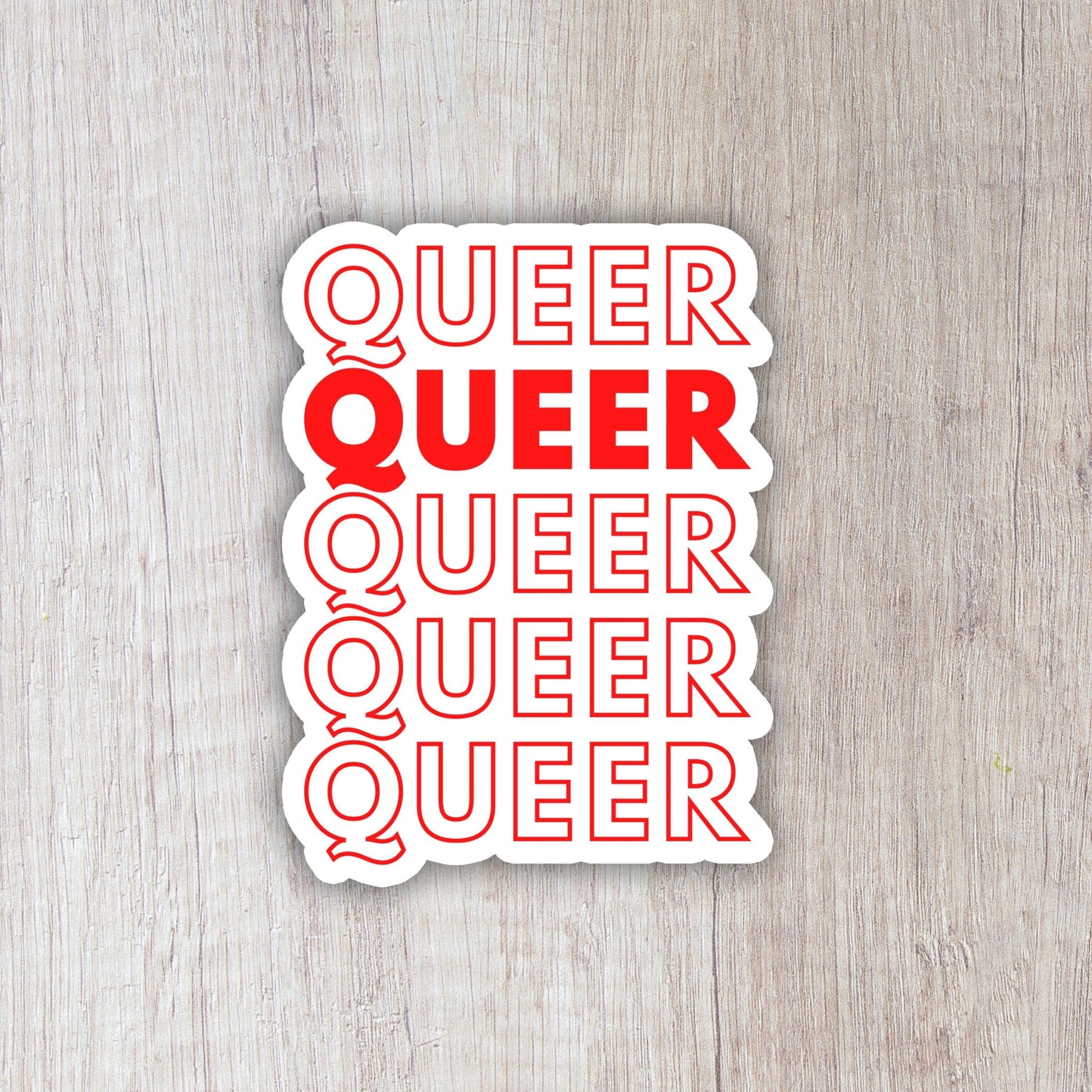 Queer Repeat Sticker - FLAVNT
