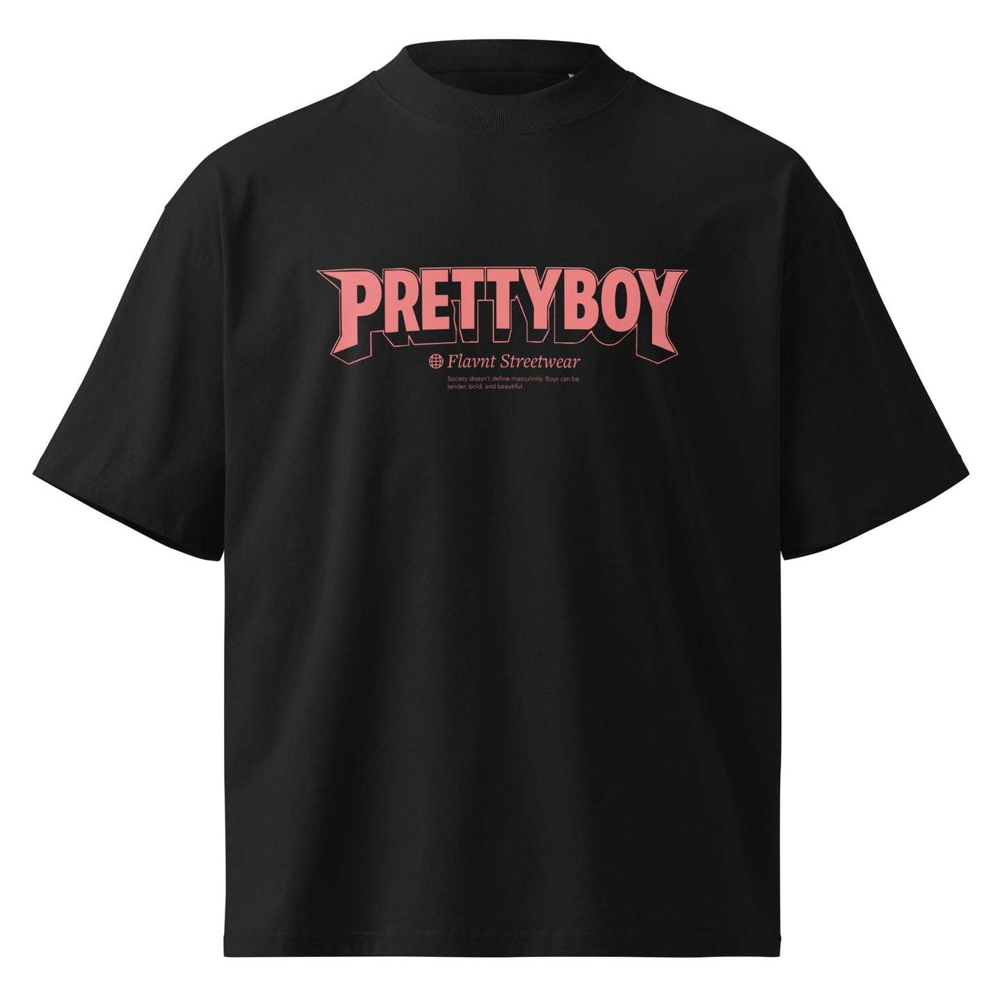 25.3 Pretty Boy oversized high neck t-shirt - FLAVNT