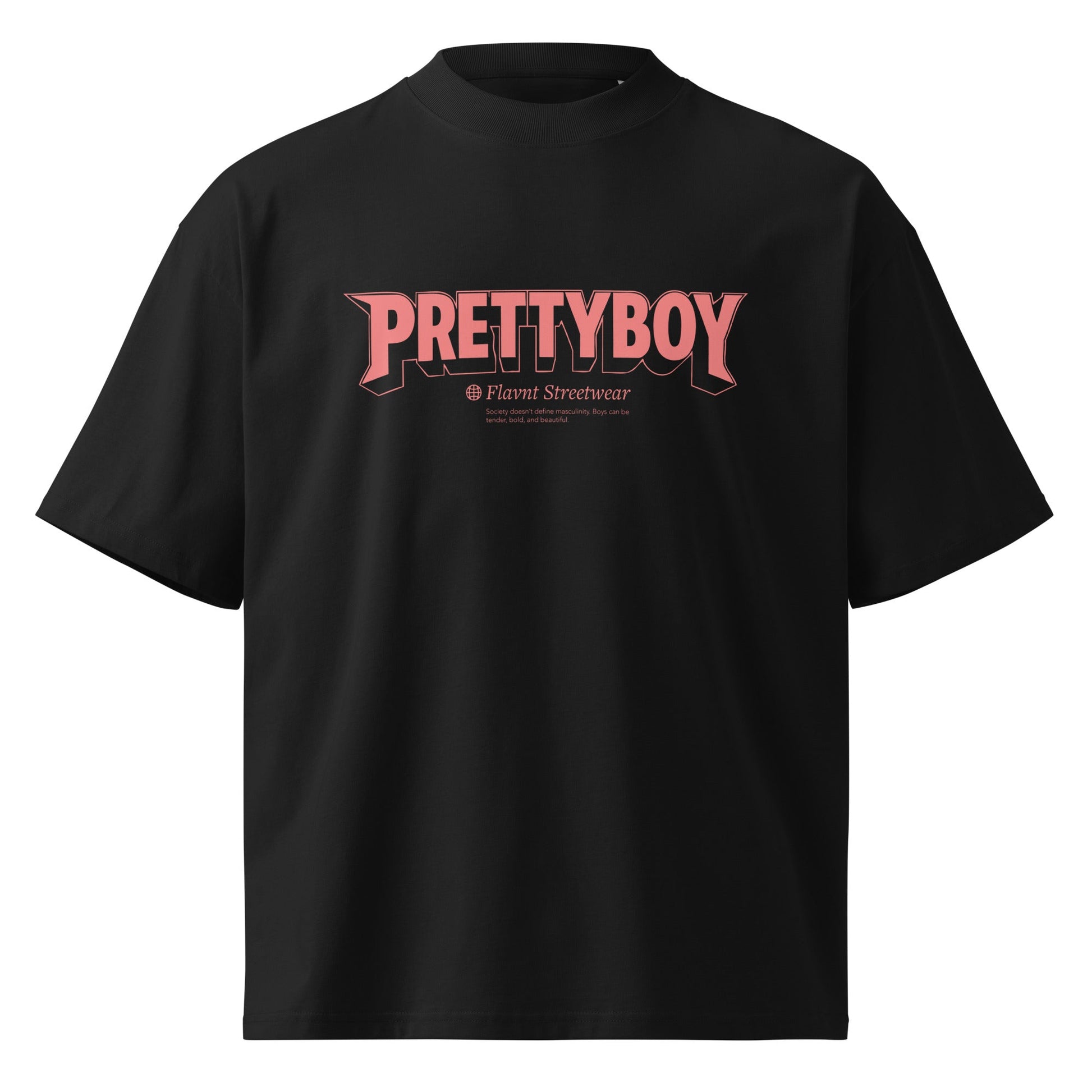 25.3 Pretty Boy oversized high neck t-shirt - FLAVNT