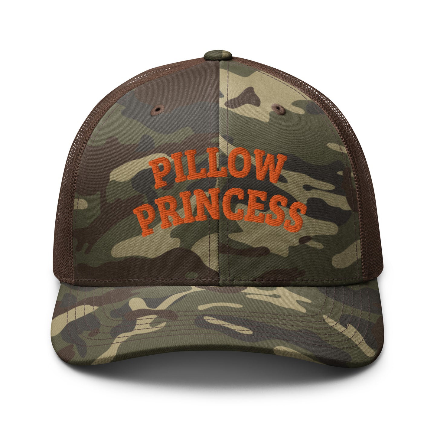 Pillow Princess Camo trucker hat