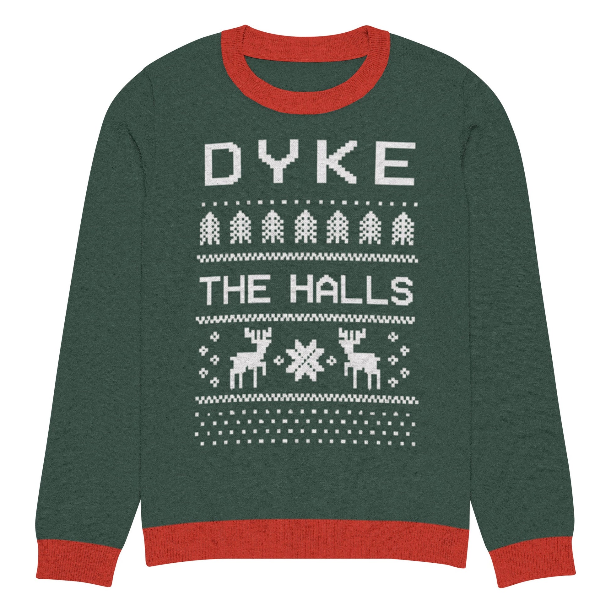 Dyke the Halls Knitted crew neck sweater - FLAVNT
