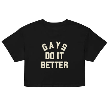 Gays do it better crop top - FLAVNT