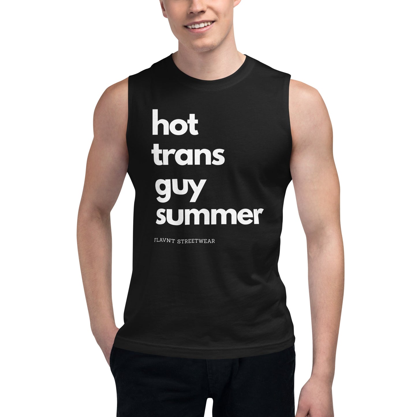 Hot Trans Guy Summer Muscle Shirt - FLAVNT