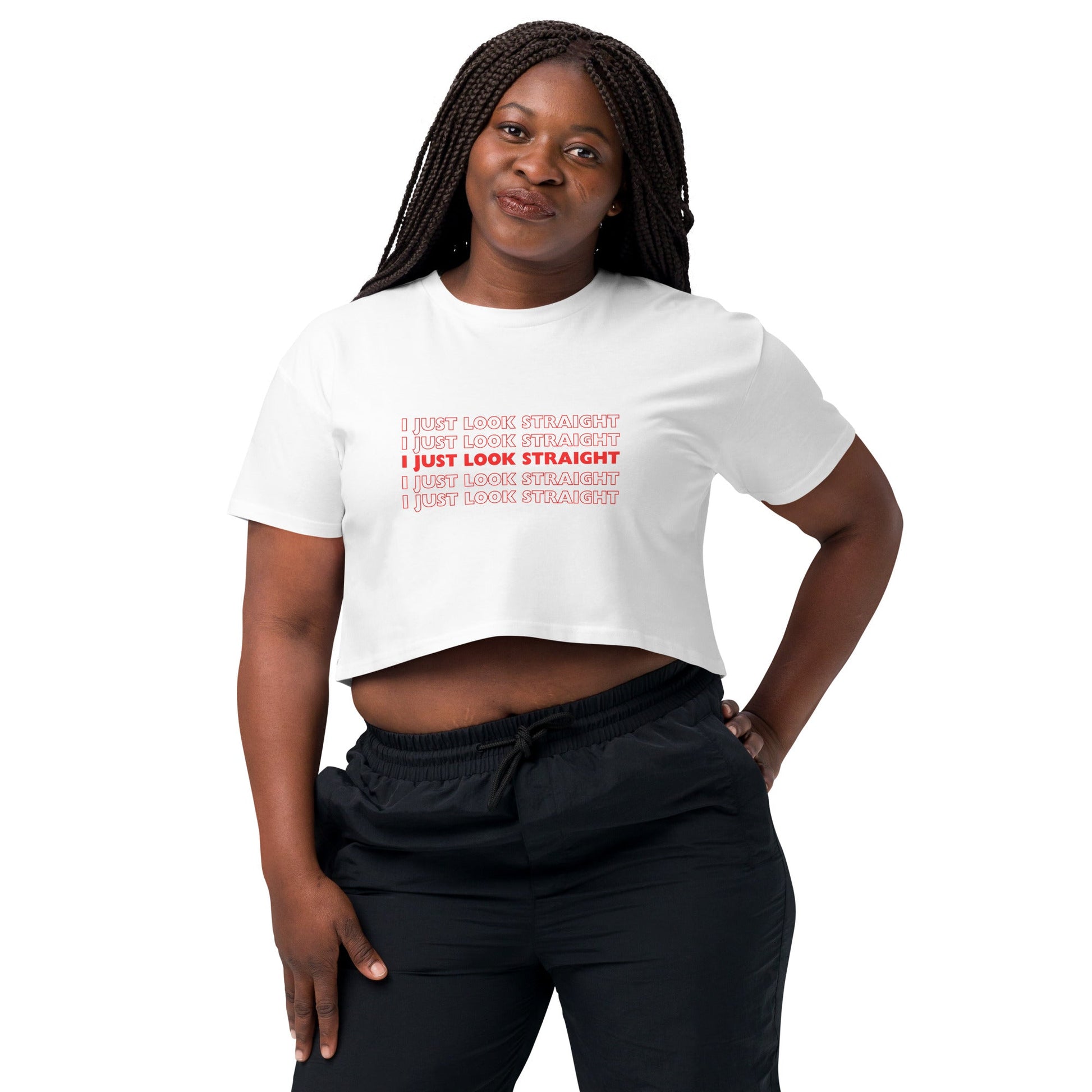 I Just Look Straight Crop top - FLAVNT