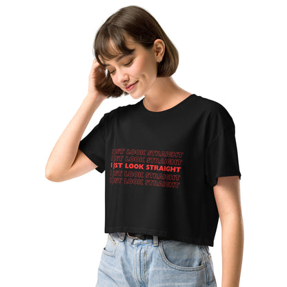 I Just Look Straight Crop top - FLAVNT