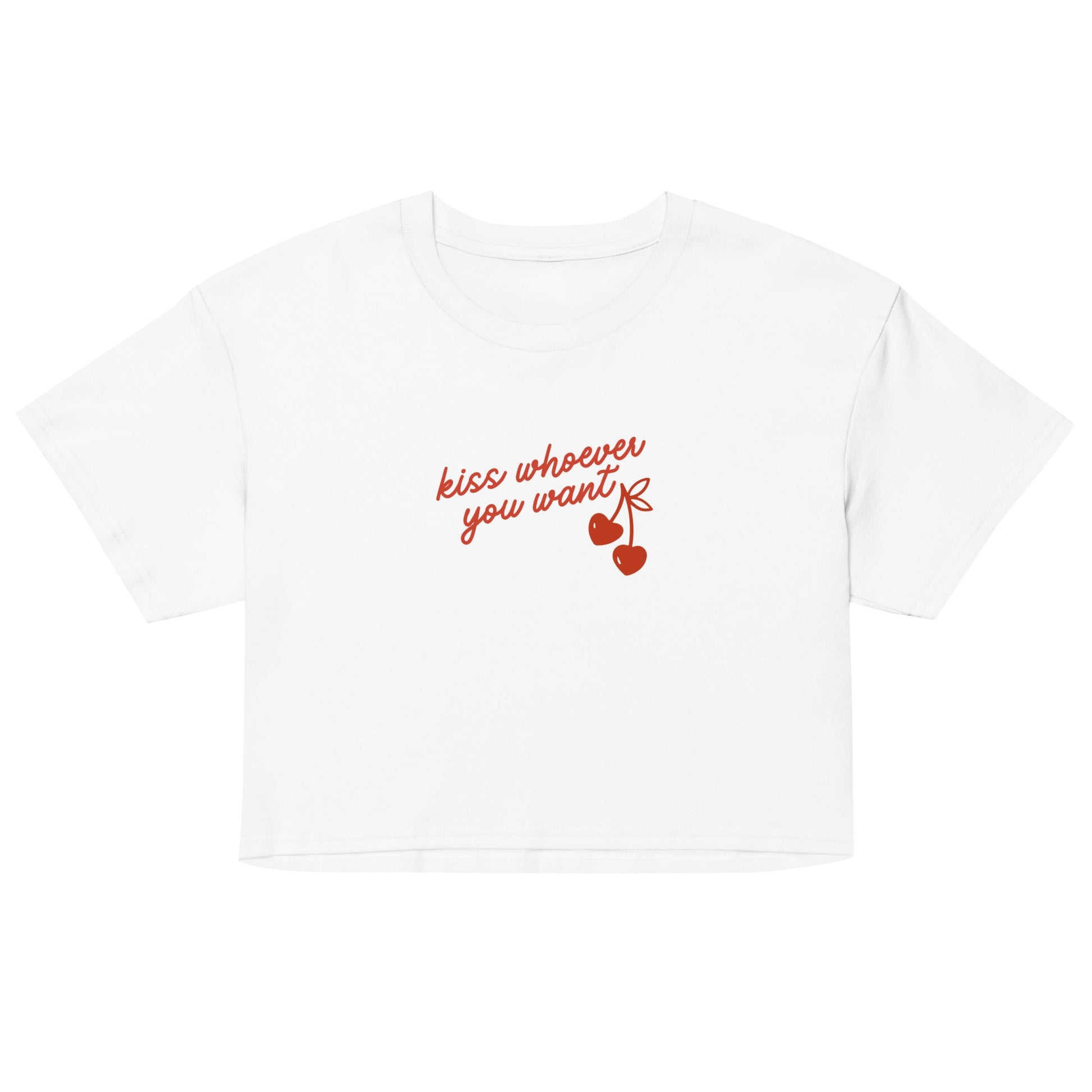 Kiss Whoever You Want crop top - FLAVNT
