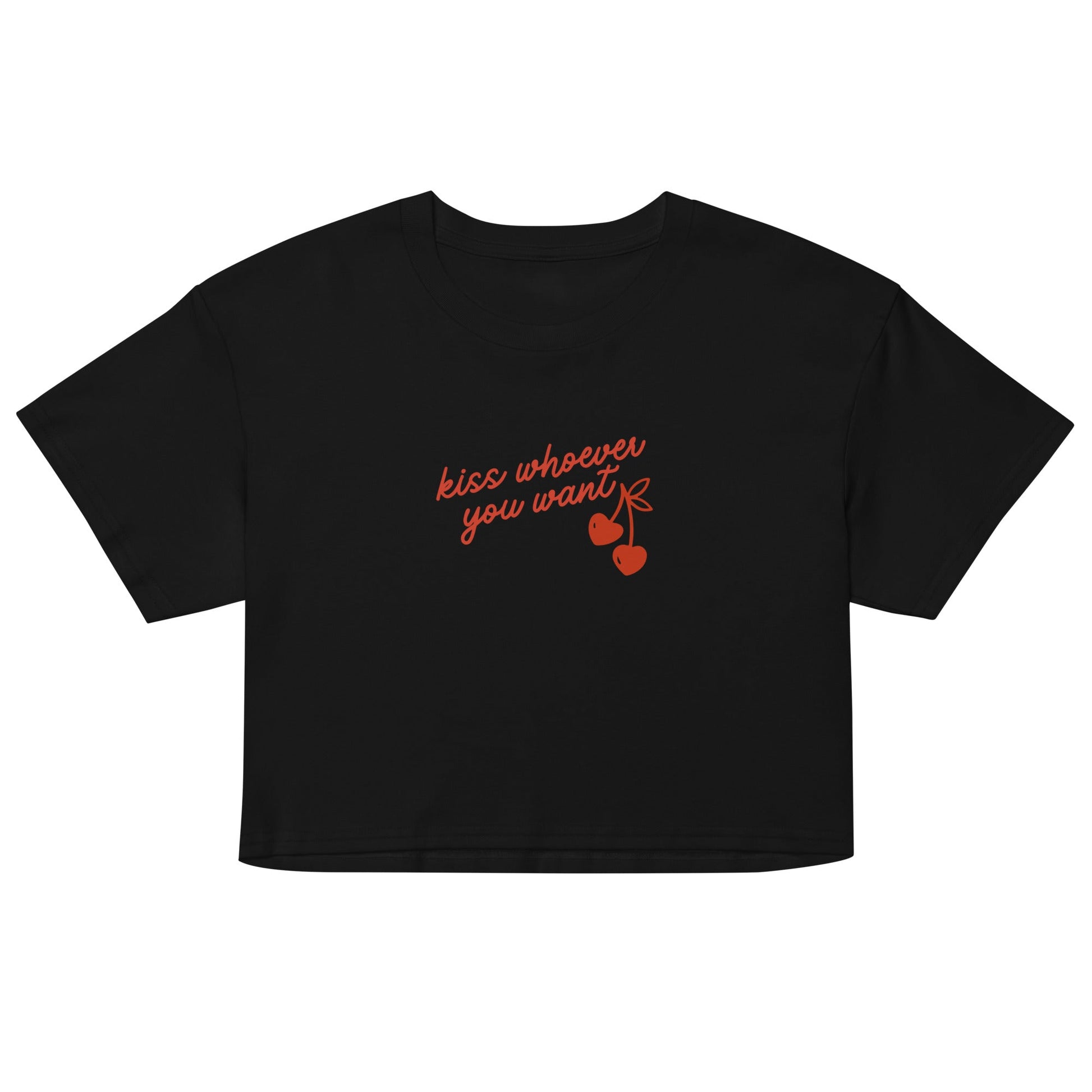 Kiss Whoever You Want crop top - FLAVNT
