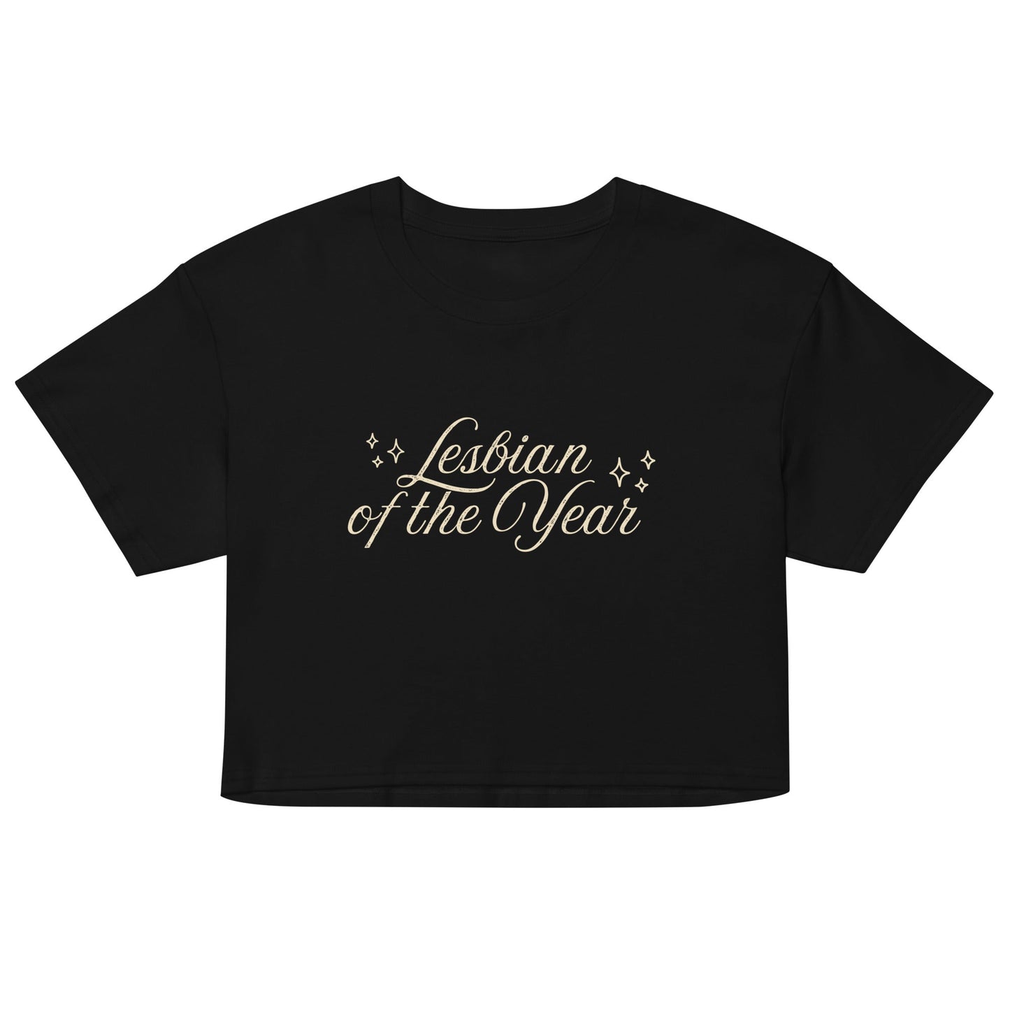 Lesbian of the Year Script crop top - FLAVNT