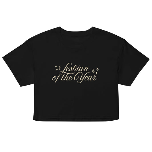 Lesbian of the Year Script crop top - FLAVNT