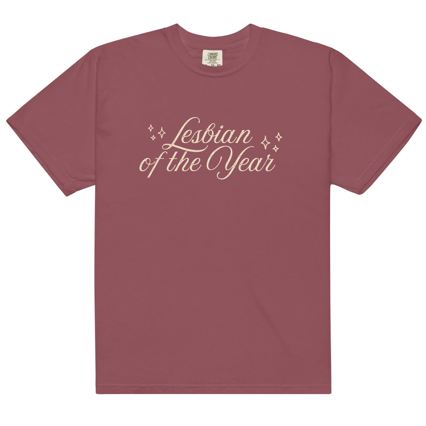 Lesbian of the Year Script T-shirt - FLAVNT
