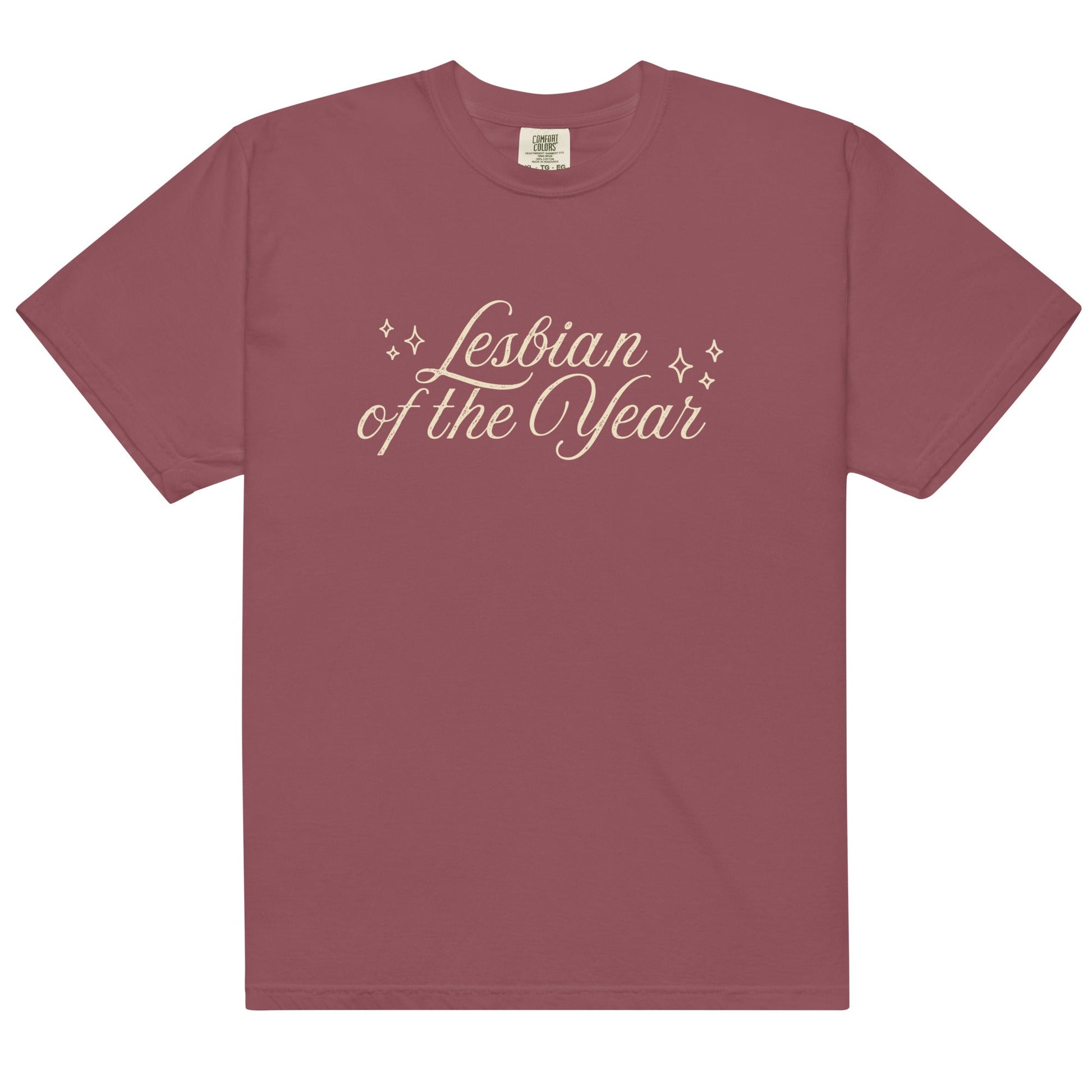 Lesbian of the Year Script T-shirt - FLAVNT