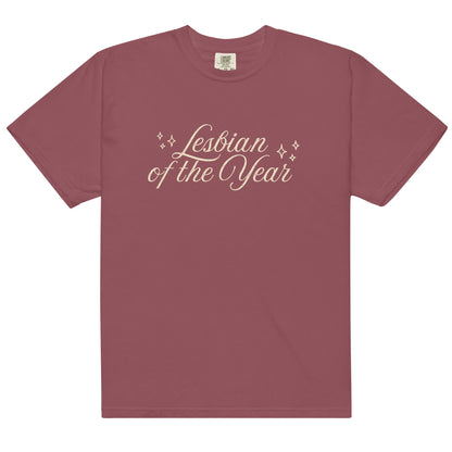 Lesbian of the Year Script T-shirt - FLAVNT