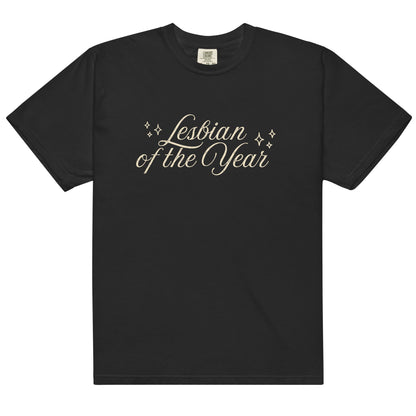 Lesbian of the Year Script T-shirt - FLAVNT