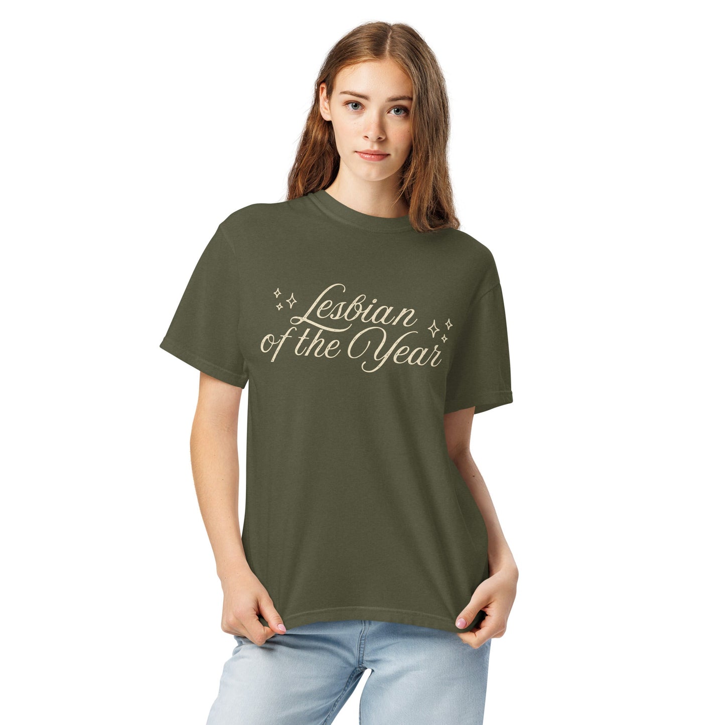 Lesbian of the Year Script T-shirt - FLAVNT