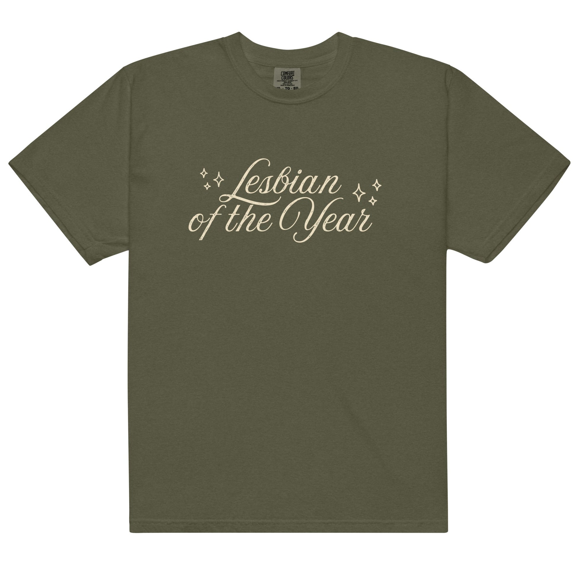 Lesbian of the Year Script T-shirt - FLAVNT