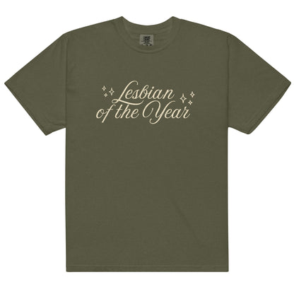 Lesbian of the Year Script T-shirt - FLAVNT