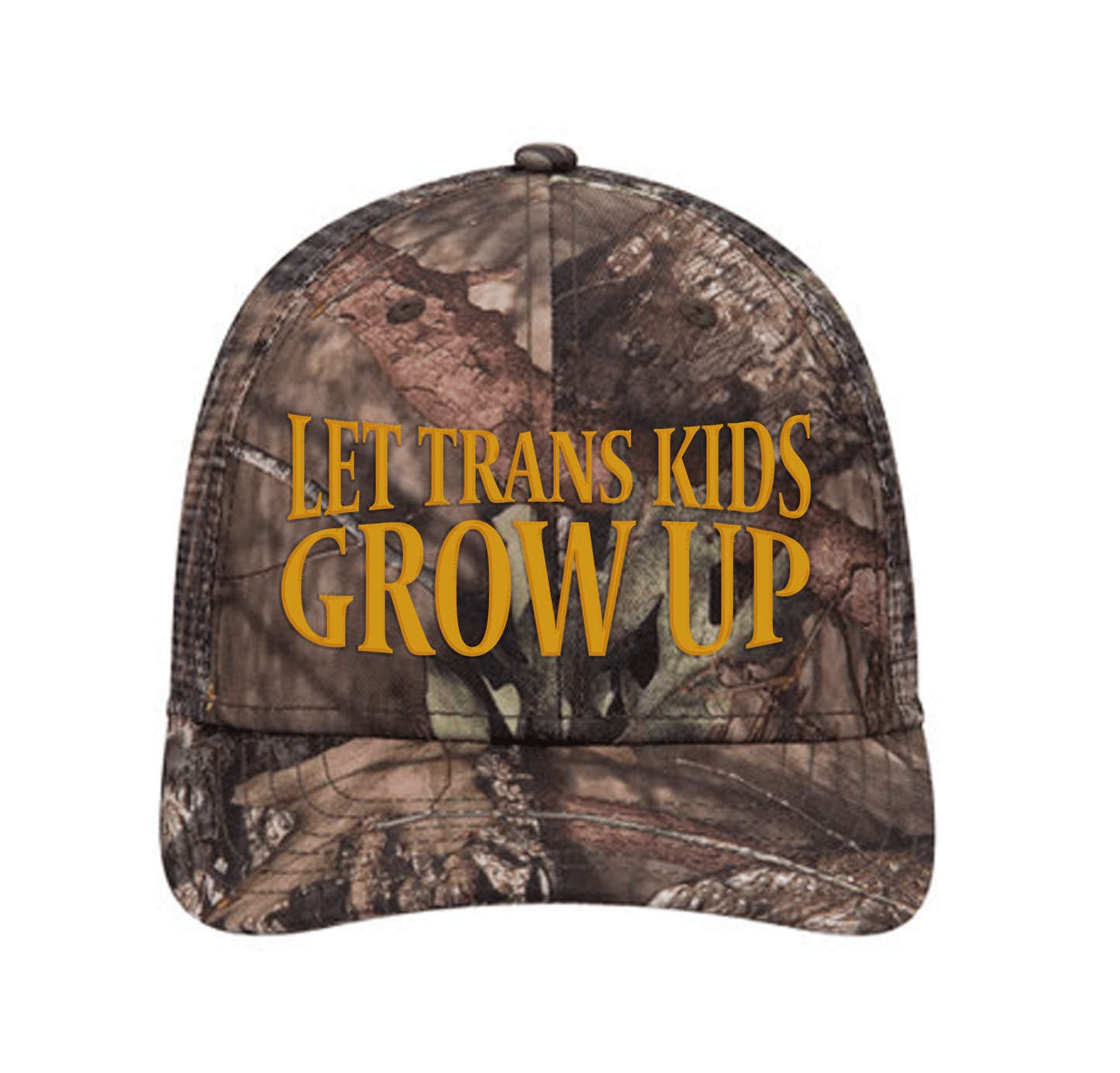 Let Trans Kids Grow Up Camo Hat - FLAVNT
