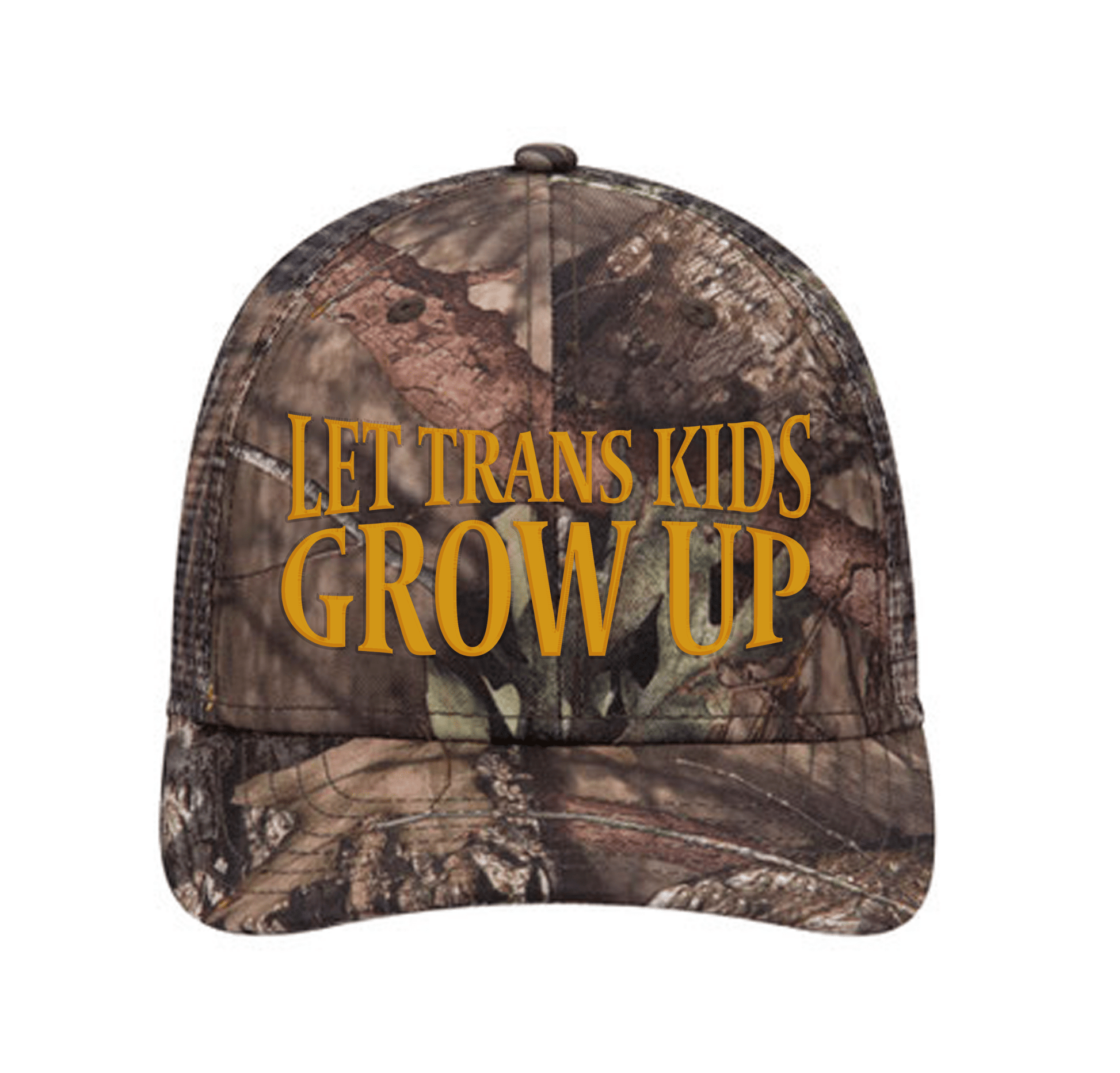 Let Trans Kids Grow Up Camo Hat - FLAVNT