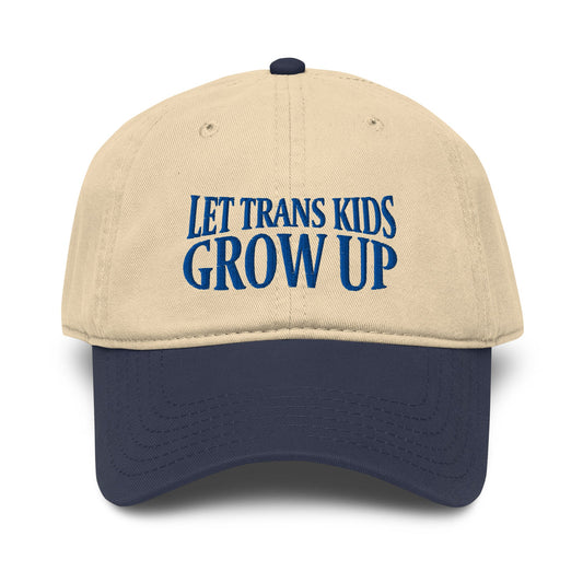 Let Trans Kids Grow Up Garment Baseball Hat - FLAVNT