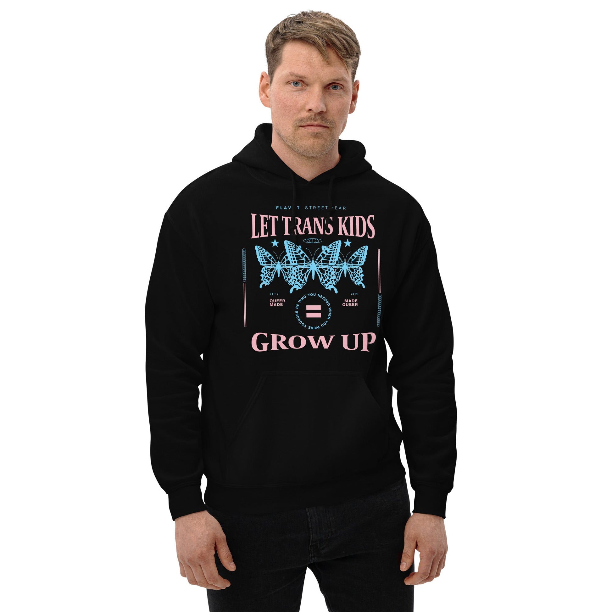 Let Trans Kids Grow Up Hoodie - FLAVNT