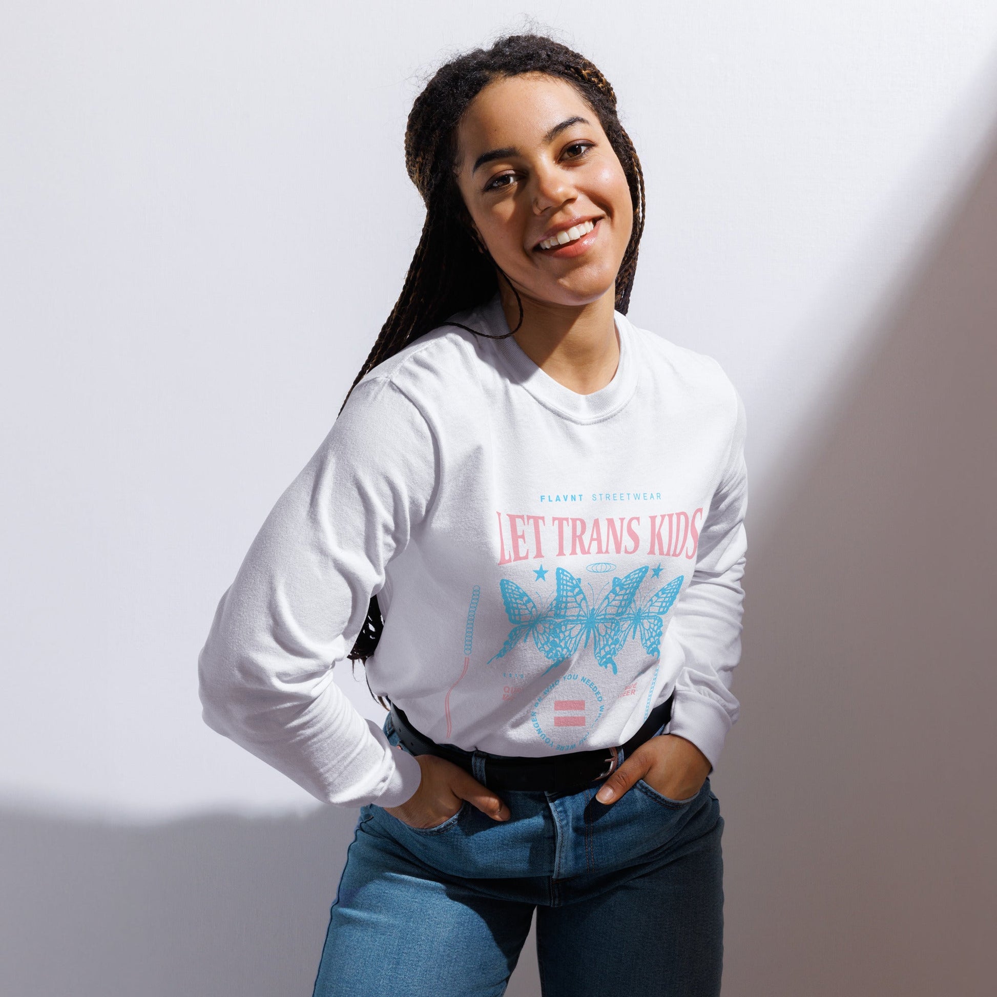 Let Trans Kids Grow Up Long - Sleeve 2.0 - FLAVNT